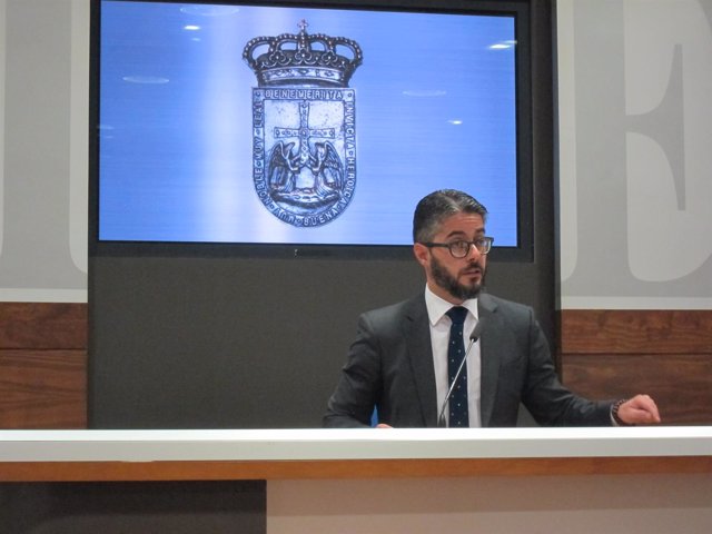 El portavoz adjunto del PP en el Ayuntamiento de Oviedo, Gerardo Antuña