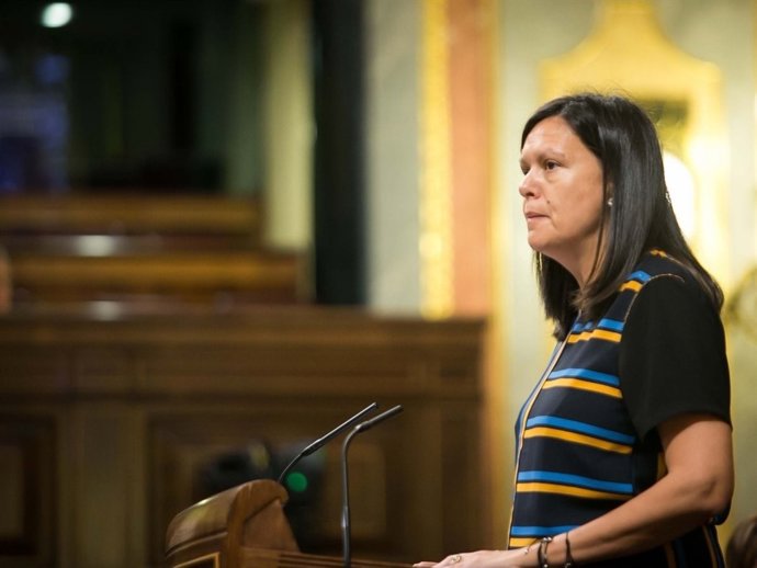 La diputada del PP Susana López Ares, en el Pleno del Congreso