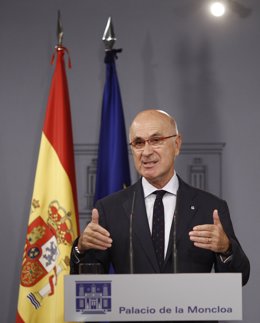 Josep Antoni Duren i Lleida  en Moncloa després de reunir-se amb Rajoy