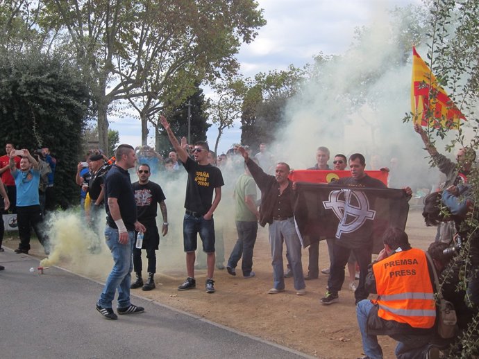 Manifestació ultra a Barcelona