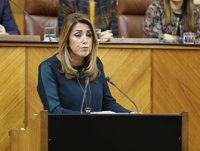 Susana Díaz pide que el Parlamento reclame a Rajoy la devolución de las cotizaciones para formación