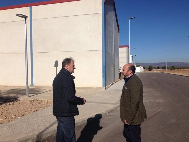 Visita a las obras ejecutadas en el polígono industrial de la Quintería.