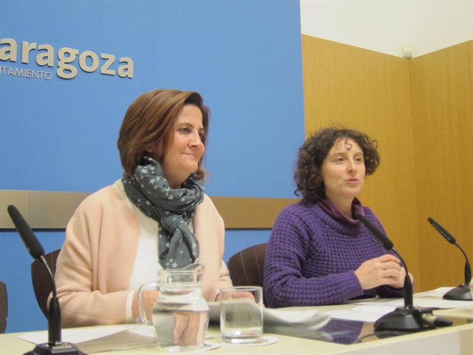 Ana Gaspar y Arantza Gracia, del Ayuntamiento de Zaragoza
