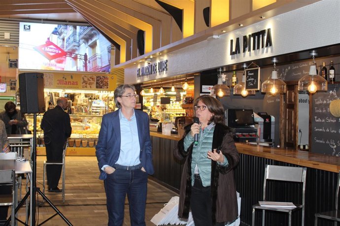 Marta Higueras en la presentación del plan estratégico para mercados