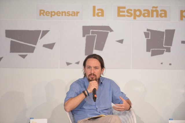 Pablo Iglesias, en la presentación de 'Repensar la España plurinacional'