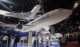 Avión de Airbus en exposición