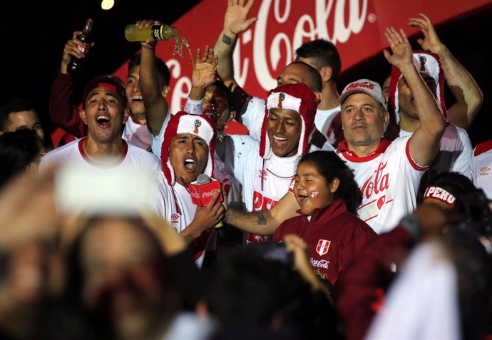 Perú celebra la clasificación para el Mundial de Rusia 2018