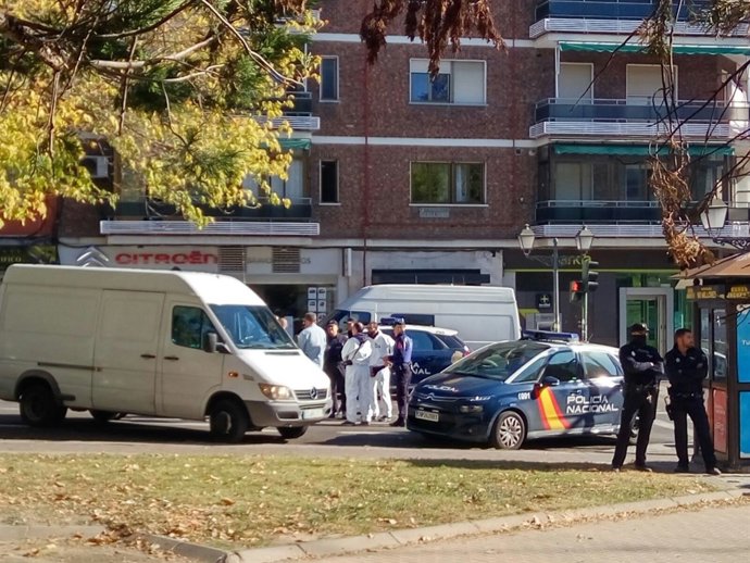 Imagen de la Policía en la sucursal