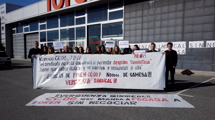 Trabajadores de Forem de CCOO. 