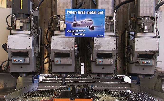 Primera pieza de la familia A320neo