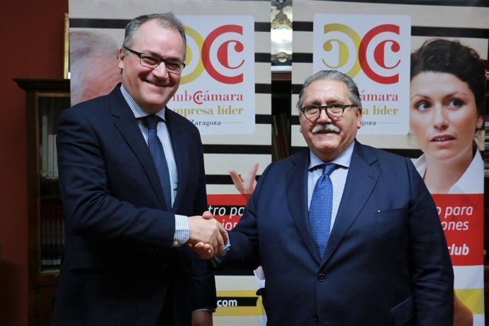 Ignacio Blanco y Manuel Teruel, tras la firma del acuerdo este jueves