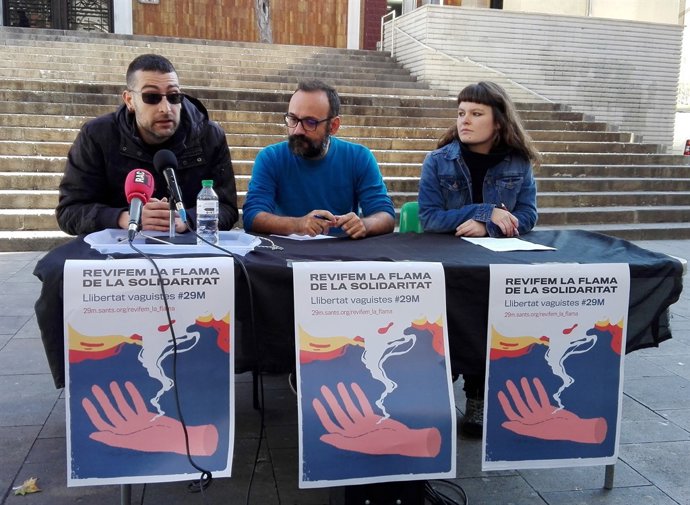L'advocat Benet Salellas en una roda de premsa sobre un judici del 29M de 2012