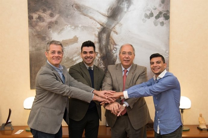 Ferran Badia, Joan Folguera, Roberto Fernández y John Amin