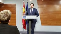 Presidente de Murcia pide a Rajoy que "una eventual reforma de la Constitución" garantice el agua a todos los españoles