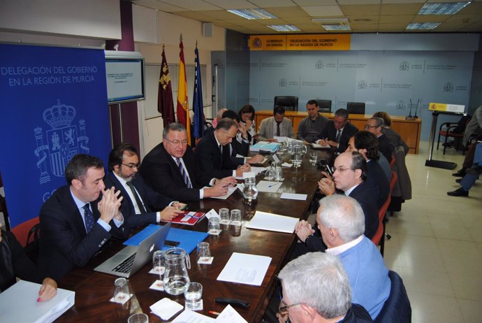 Imagen de la reunión de la Comisión de Seguimiento de las obras 