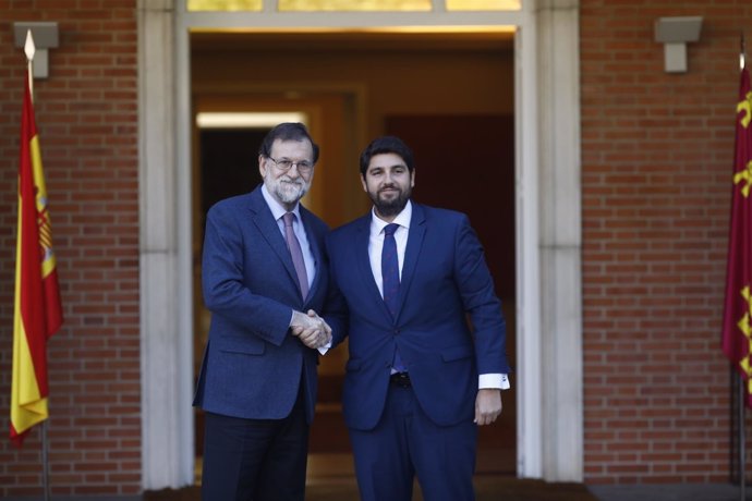 Rajoy recibe en La Moncloa al presidente de la Región de Murcia