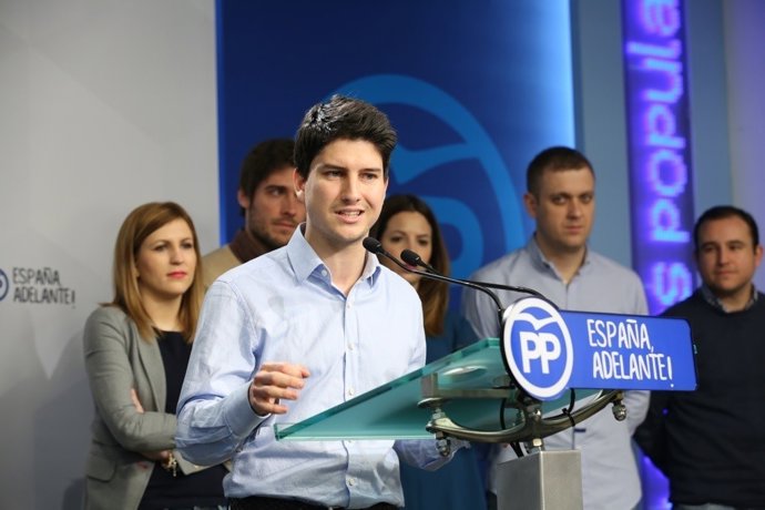 El candidato a la presidencia de Nuevas Generaciones del Partido Popular