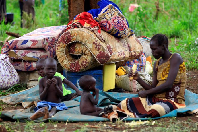 Desplazados por el conflicto en Sudán del sur