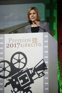 Cospedal proclama que "hacer cumplir la ley" y "proteger la unidad" son formas de "amar a España"