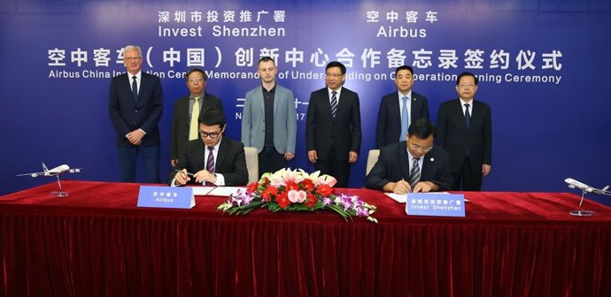 Airbus elige Shenzhen para su centro de innovación chino