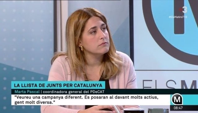 Marta Pascal (PDeCAT) y TV3