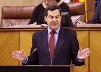 Moreno: Andalucía "ha empeorado" en "todos los registros" porque "Díaz no sabe gestionar"