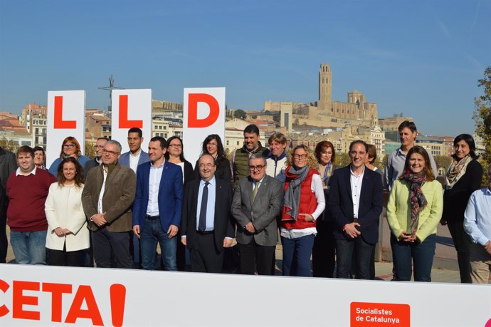Miquel Iceta ha presentado la candidatura de Lleida