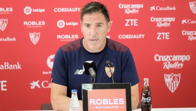 El entrenador del Sevilla FC, Eduardo Berizzo