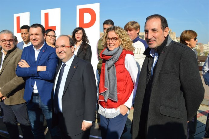 Òscar Ordeig, Miquel Iceta i Ramon Espadaler a Lleida