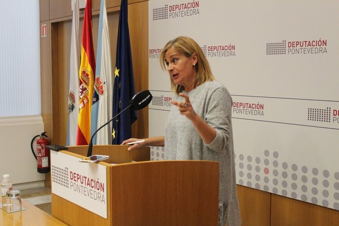 Carmela Silva en rueda de prensa.