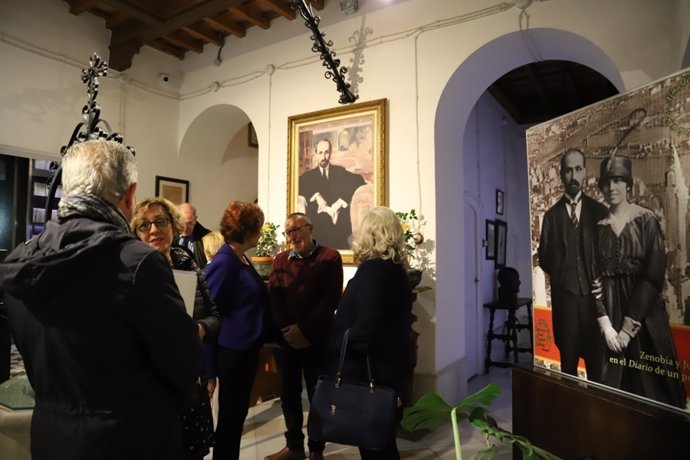 Inauguración de la exposición de Juan Ramón Jiménez en Moguer.