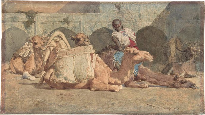 Pintura 'El camellero', de Mariano Fortuny