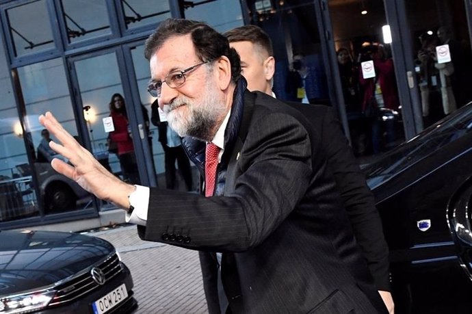 Rajoy en su llegada a Goteborg