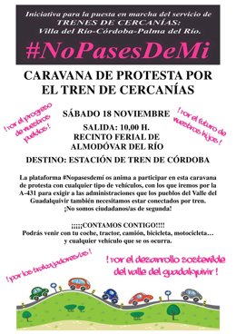 Cartel de la caravana de #Nopasesdemí