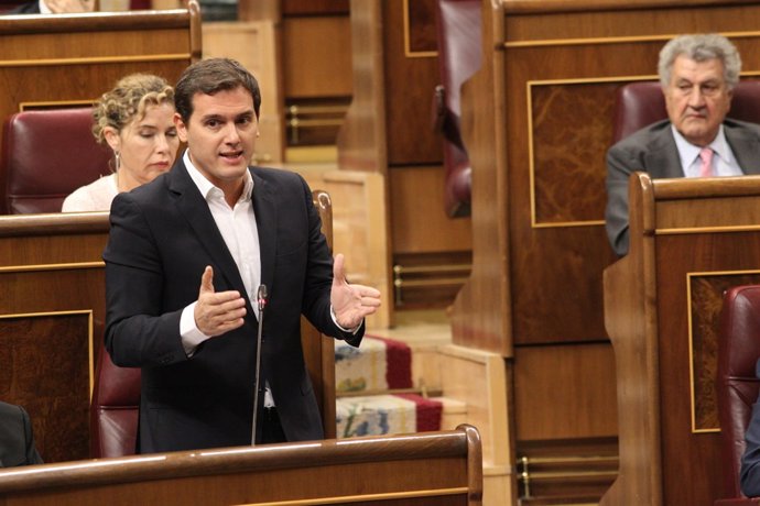 Albert Rivera en la sessió de control al Govern al Congrés