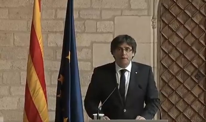 El pres. Carles Puigdemont