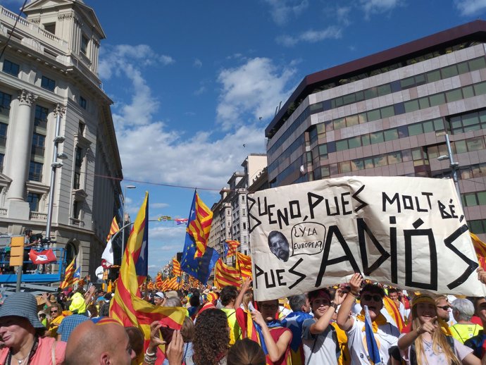Manifestación de la Diada 2017 en Barcelona 
