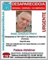 Localizan con magulladuras leves e hiportemia al octogenario desaparecido en Barbadás (Ourense)