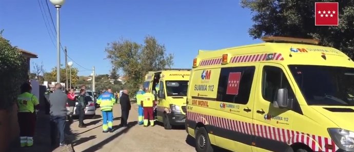 Ambulancia del SUMMA en Pezuela de las Torres