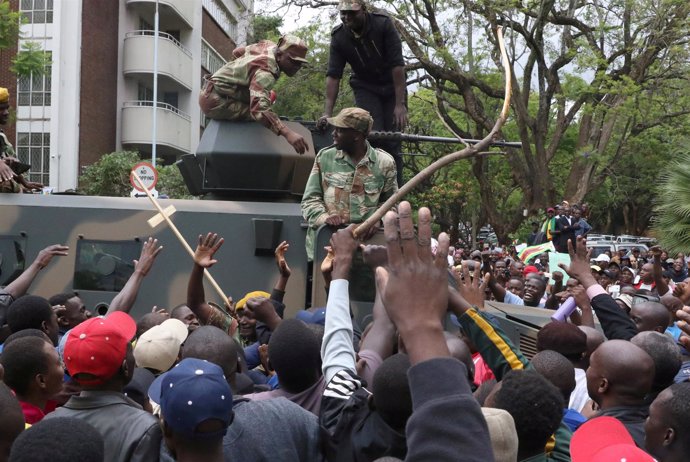 Protestas Zimbabue contra Mugabe
