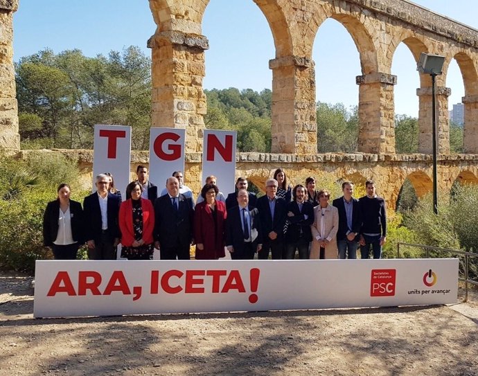 Los candidatos del PSC en Tarragona.