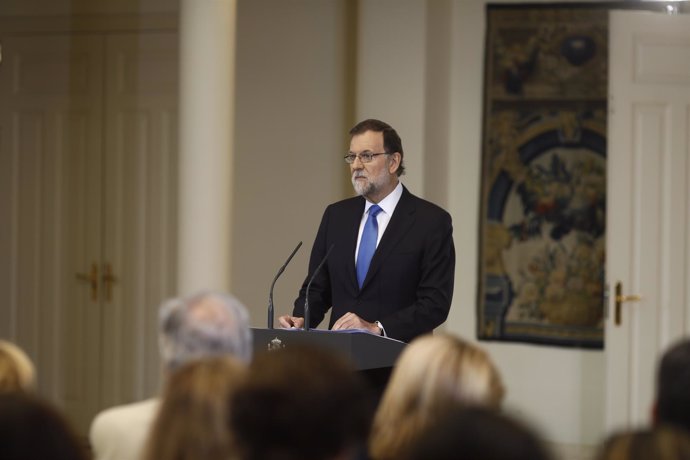 Rajoy hace balance del curso político en Moncloa