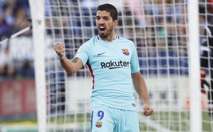 El uruguayo del FC Barcelona Luis Suárez