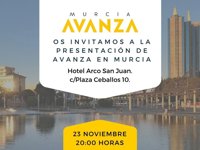 Avanza Murcia se presenta el jueves en Murcia con la presencia del fundador de la plataforma, Benigno Blanco