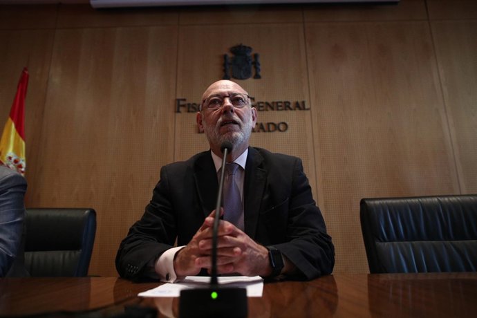 Rueda de prensa del fiscal General del Estado, José Manuel Maza