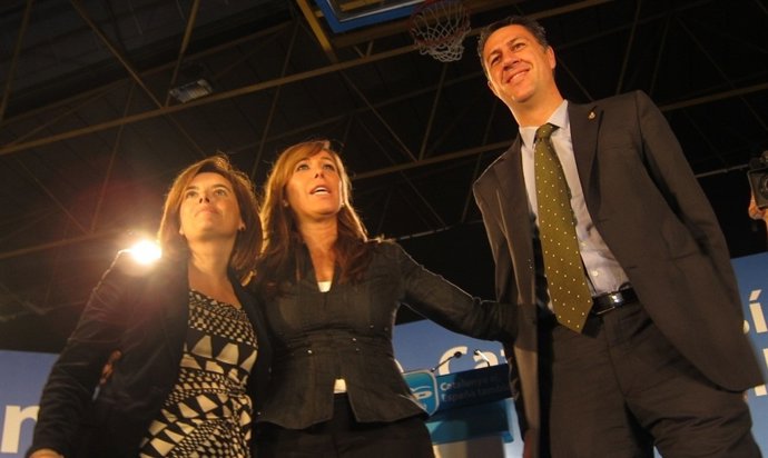 Soraya Sáenz de Santamaría, Alicia Sánchez Camacho i Xavier García Albiol