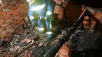 Bomberos Voluntarios de Sotillo y de Ávila actúan en el incendio de una vivienda de Sotillo de la Adrada