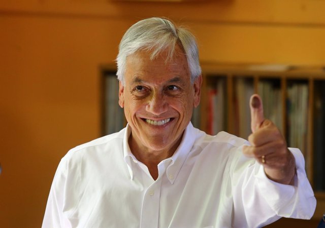 El candidato presidencial chileno Sebastián Piñera