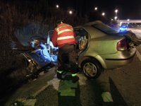 Mueren dos personas en un accidente de tráfico en el término de Egüés