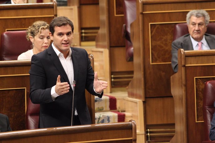 Albert Rivera en la sesión de control al Gobierno en el Congreso